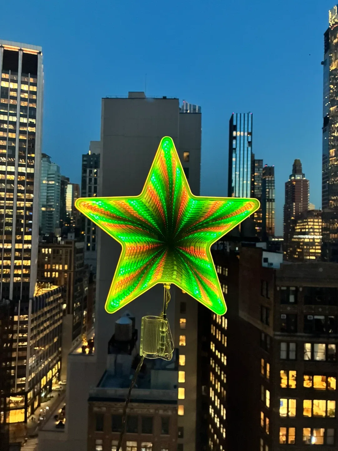 Infinity Christmas Star Tree Topper Multi-colors image indicator(2)