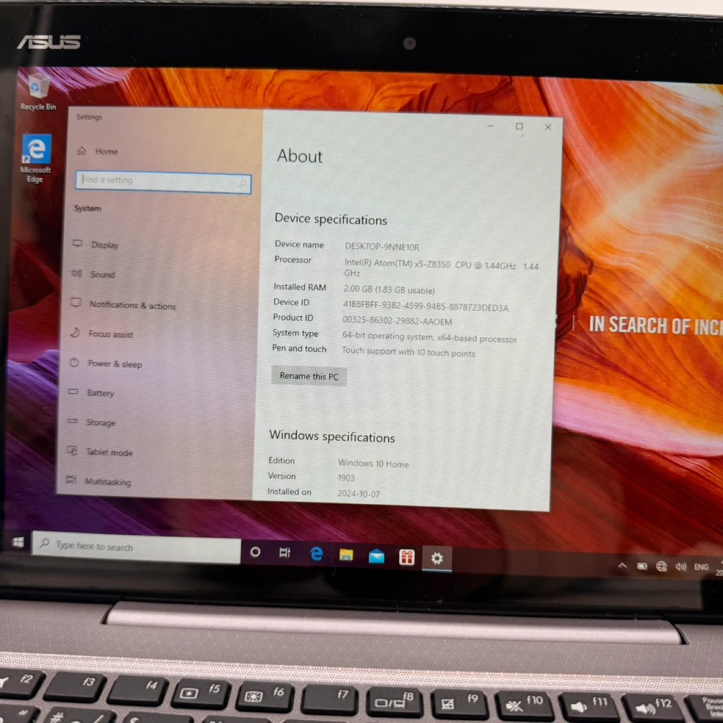 ASUS Transformer T101HA 10.1” 2-in-1 Laptop/Tablet image indicator(9)