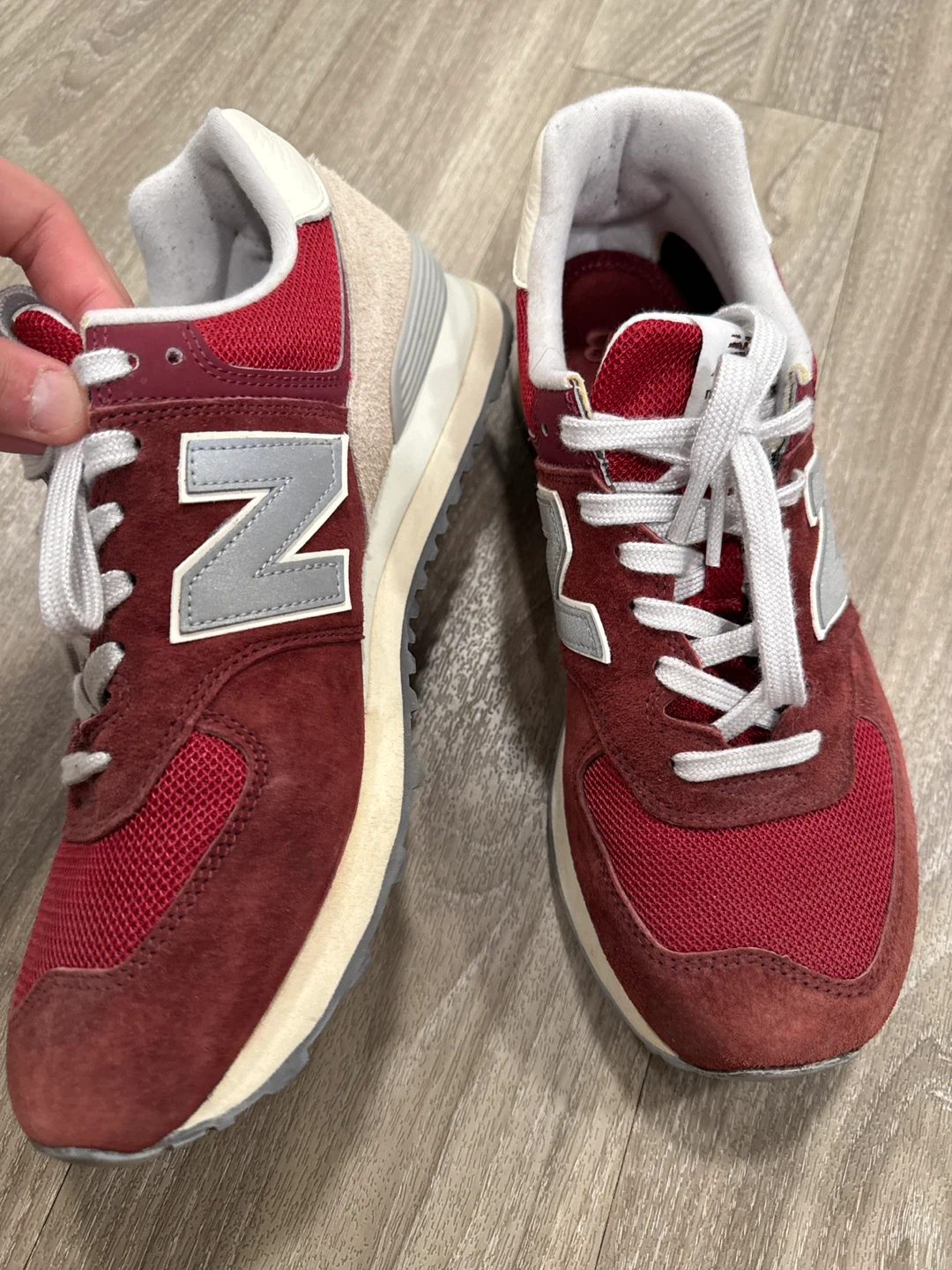 New Balance 574 Burgundy Sneakers - photo 3