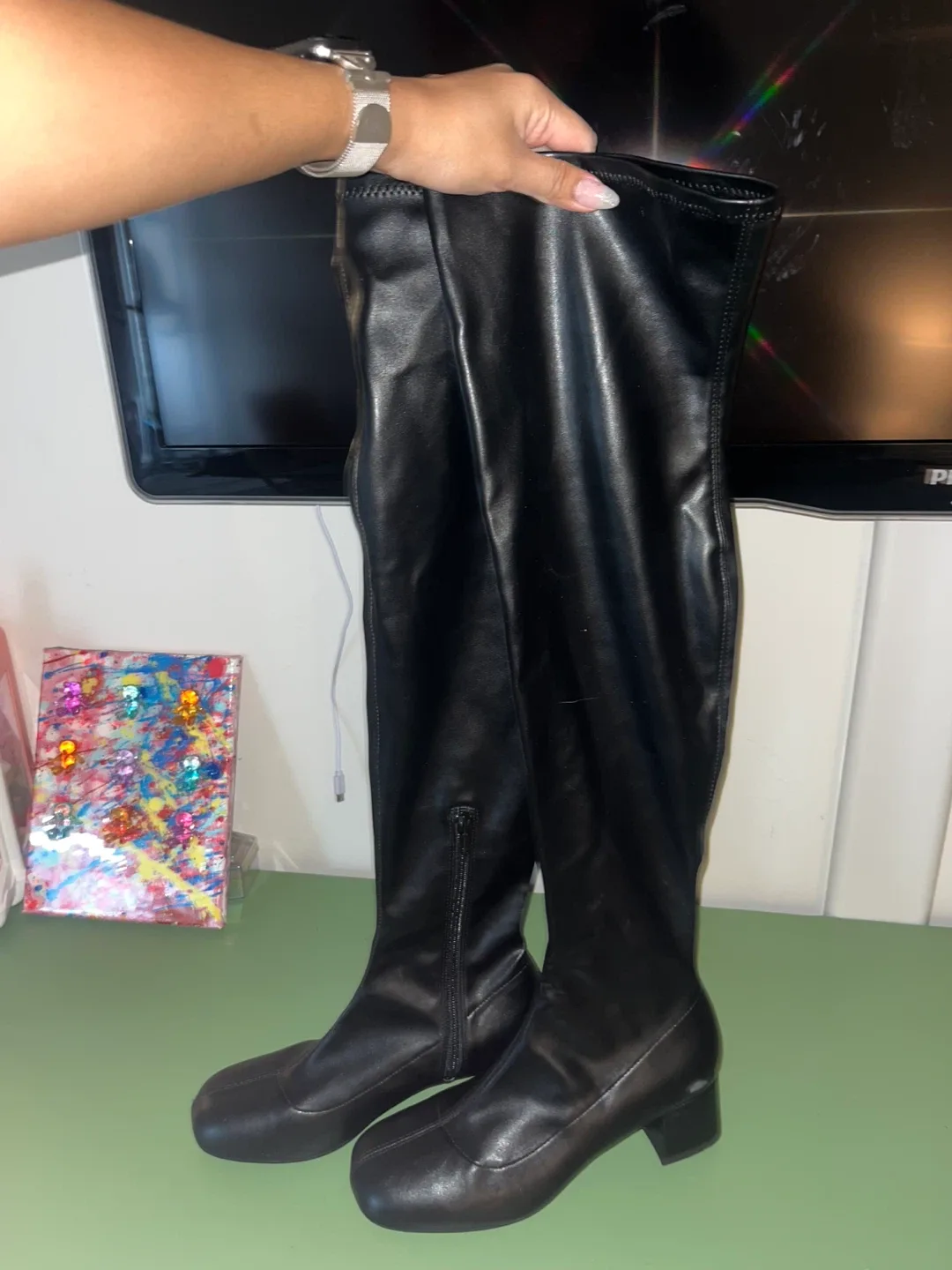 Thigh High Boots - Size 9 image indicator(4)