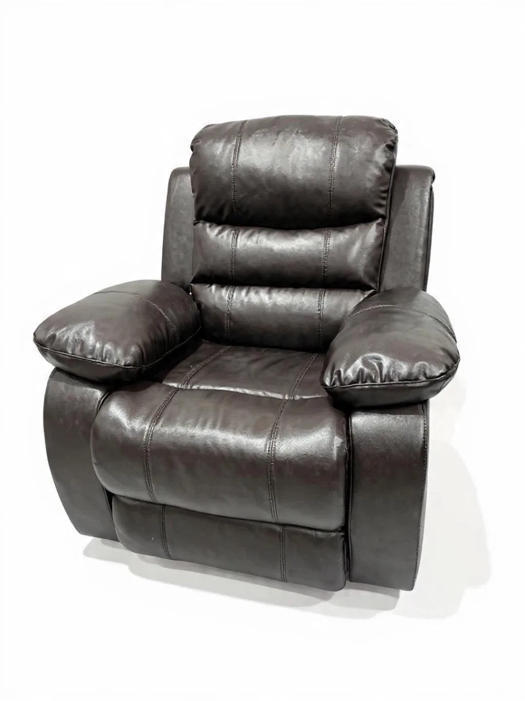 Brown Leather Recliner Chair image indicator(2)