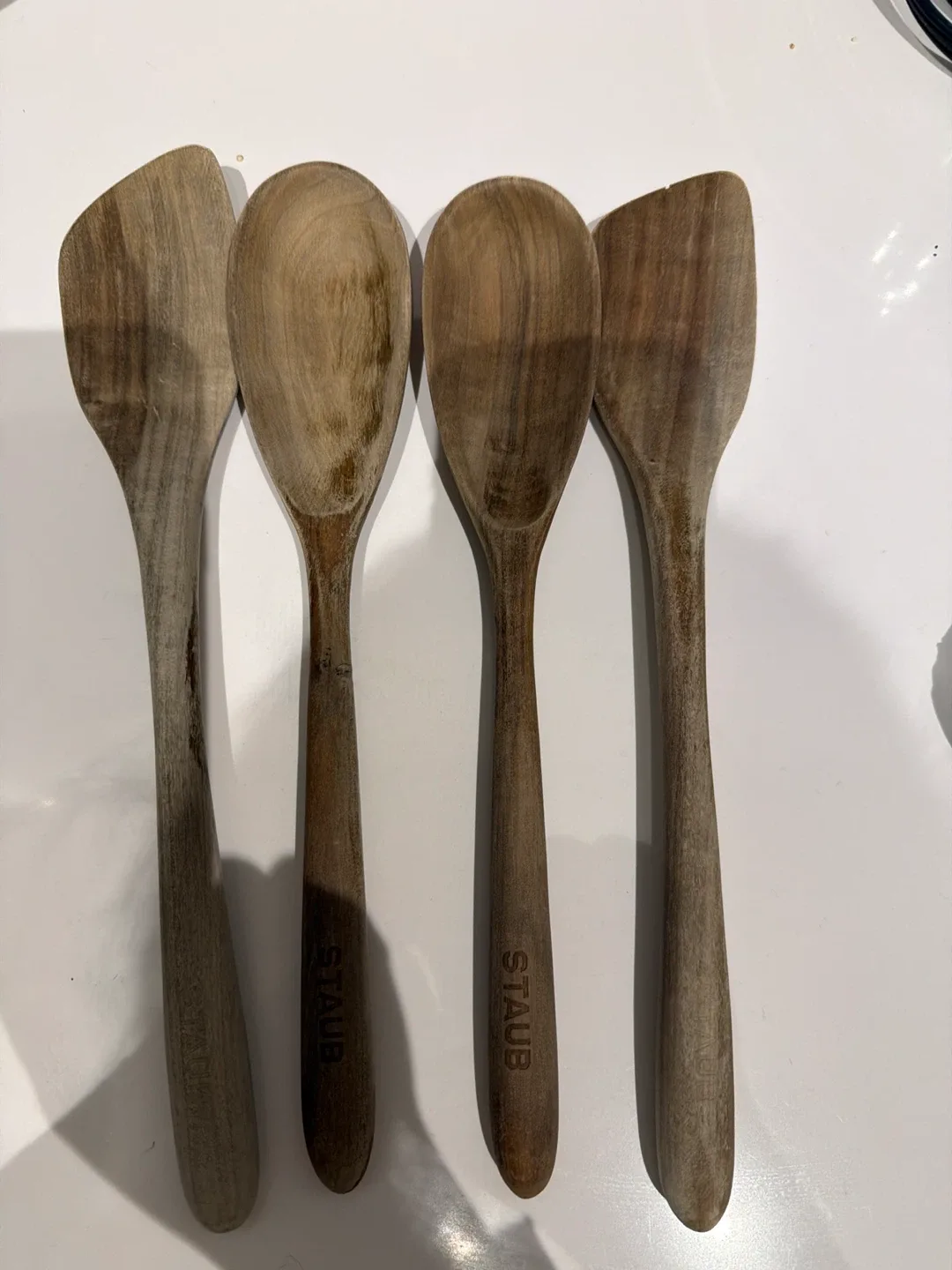 MOVING OUT SALE! Staub Olive Wood Spoons (4)