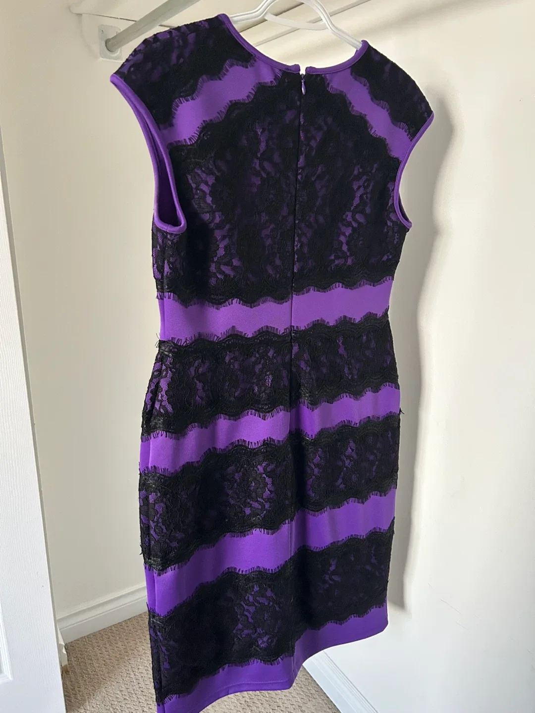Purple & Black Lace Dress