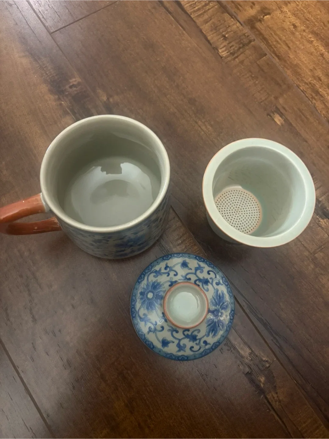 Vintage Ceramic Tea Mug with Infuser