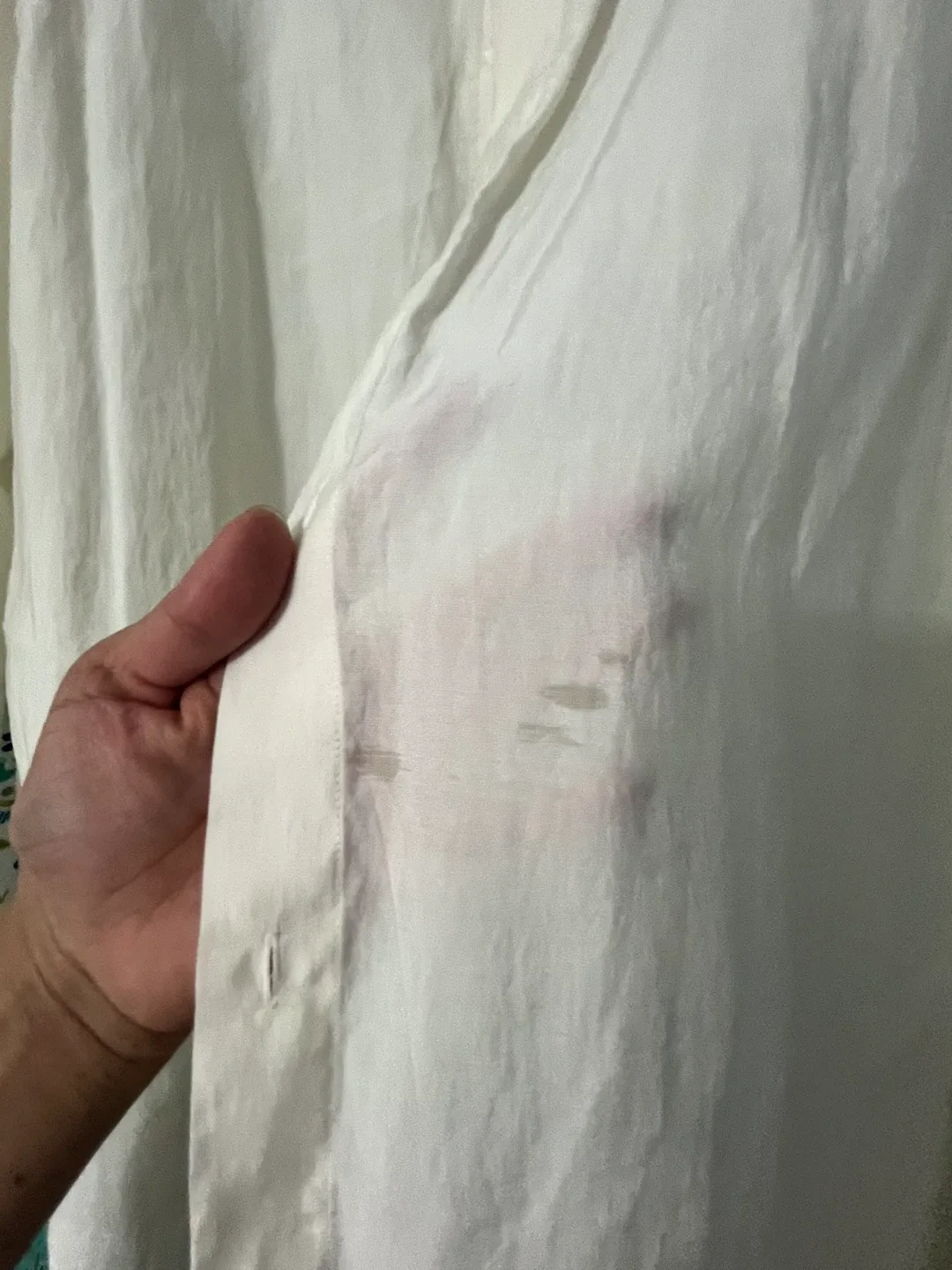 Zara White Button-Up Shirt - XL image indicator(4)