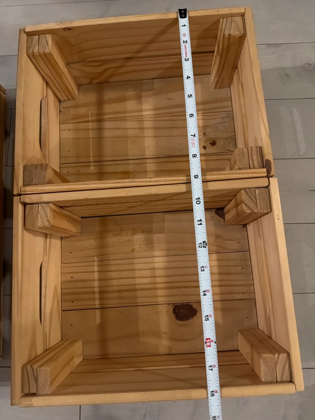 MOVING OUT SALE! IKEA Wooden Storage Crates - Set of 3 - photo 5