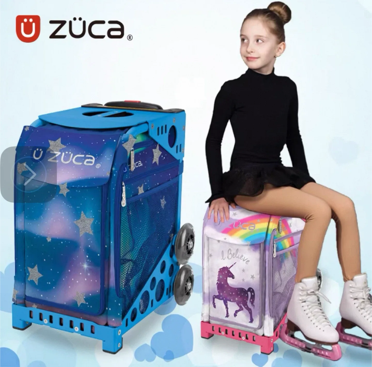Zuca 'I Believe' Unicorn Rolling Backpack