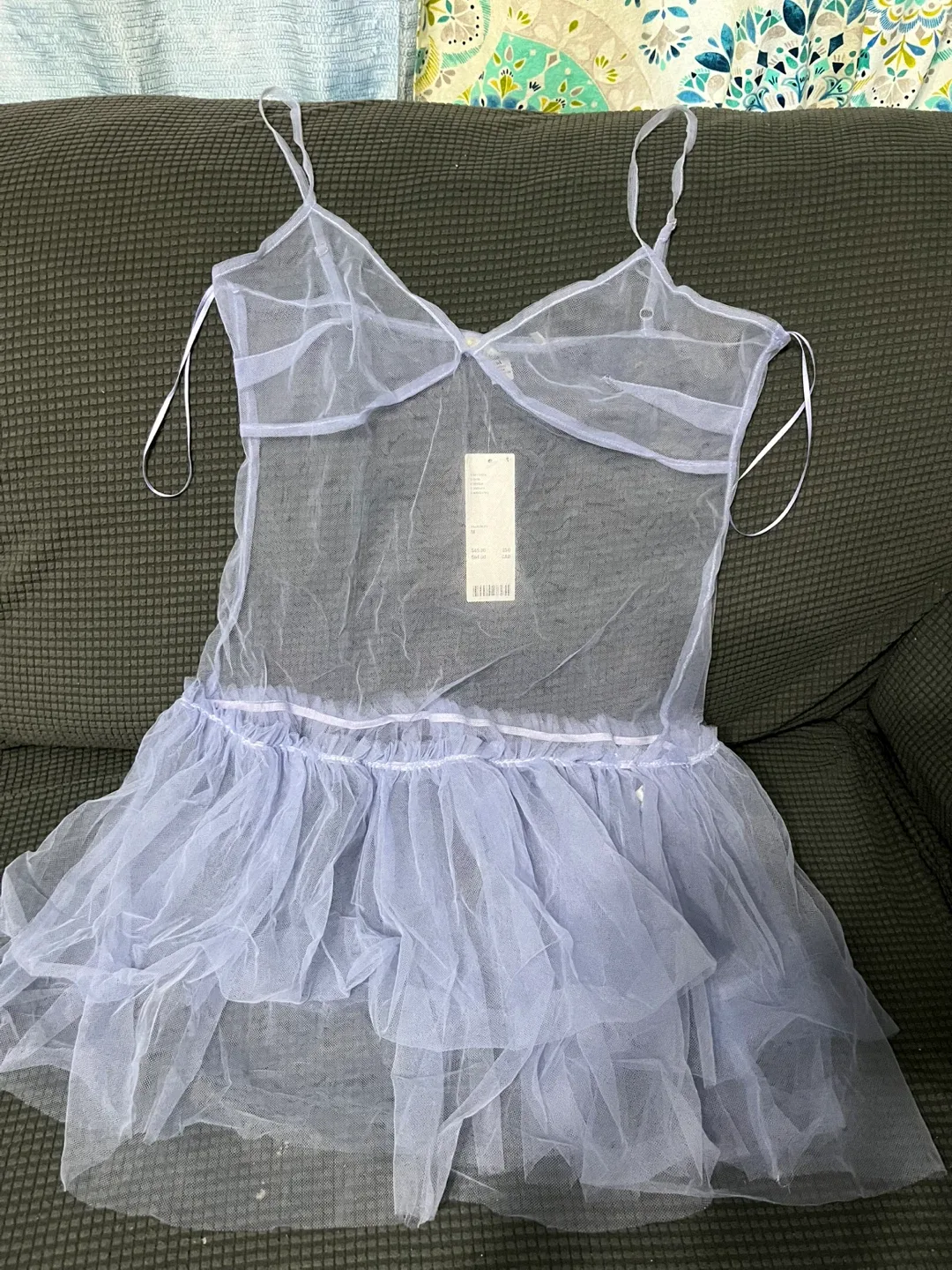 Blue Layered Tulle Dress - Size m