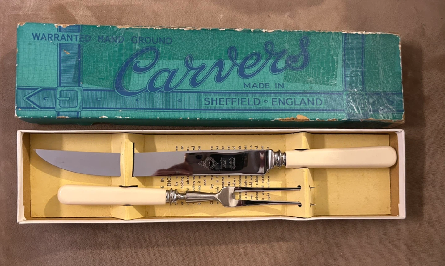 Antique 1920s Carvers Carving Set