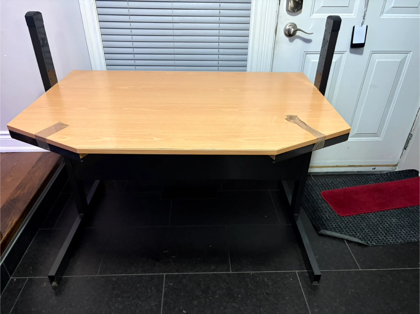 FREE — Computer Desk - Wood top, Black Frame - photo 3