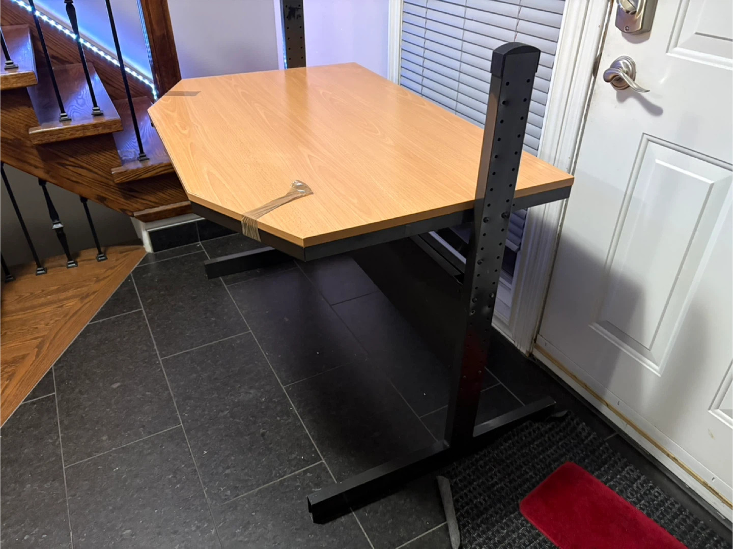 FREE — Computer Desk - Wood top, Black Frame - photo 2