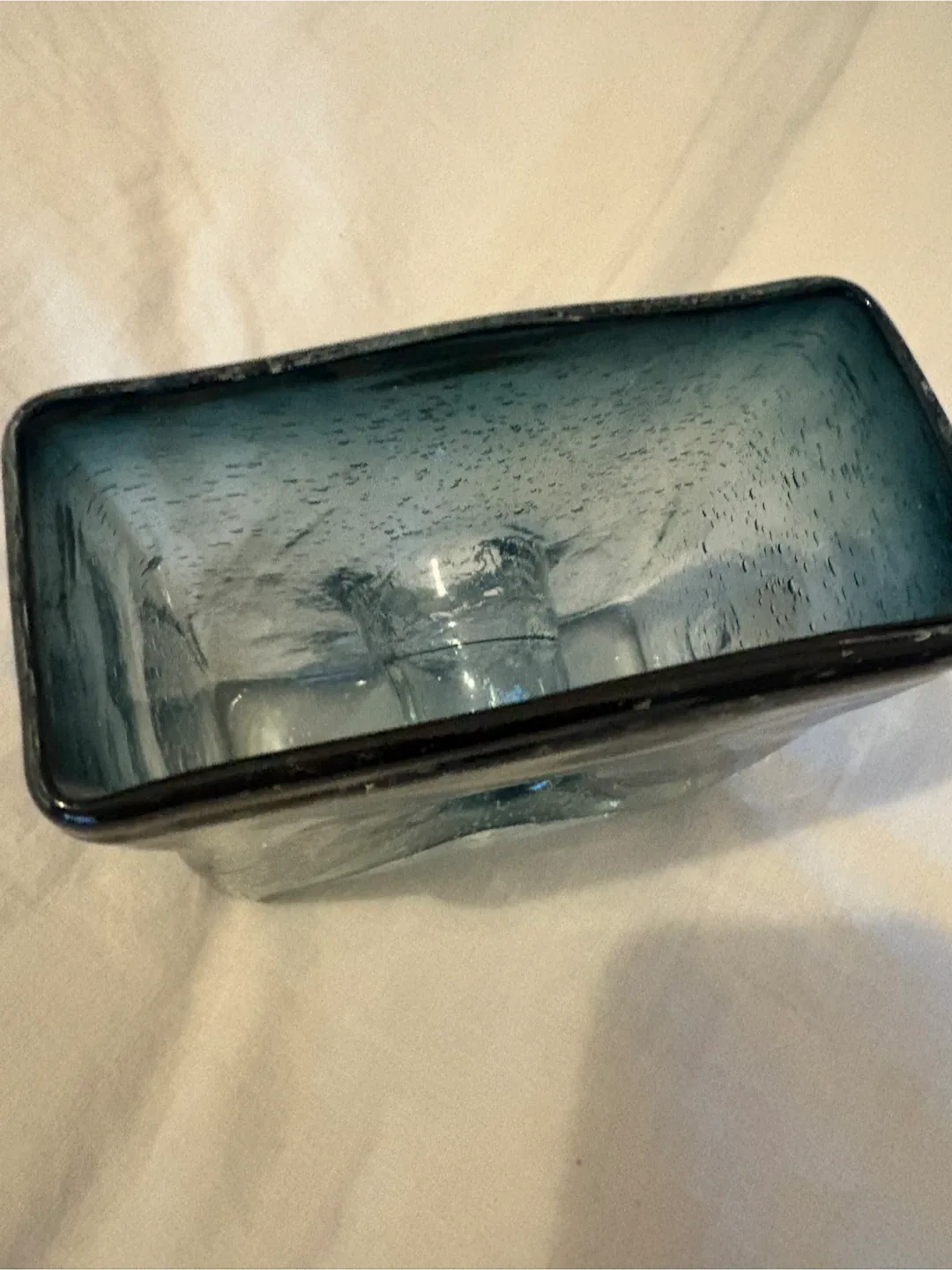 Bundle of Blue Glass Vases Bowls Decanters (NEW) image indicator(6)