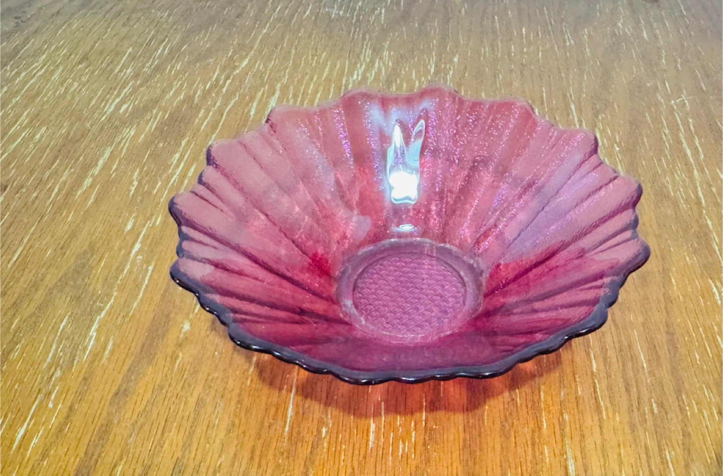 Vintage Pink Glass Bowl - photo 2