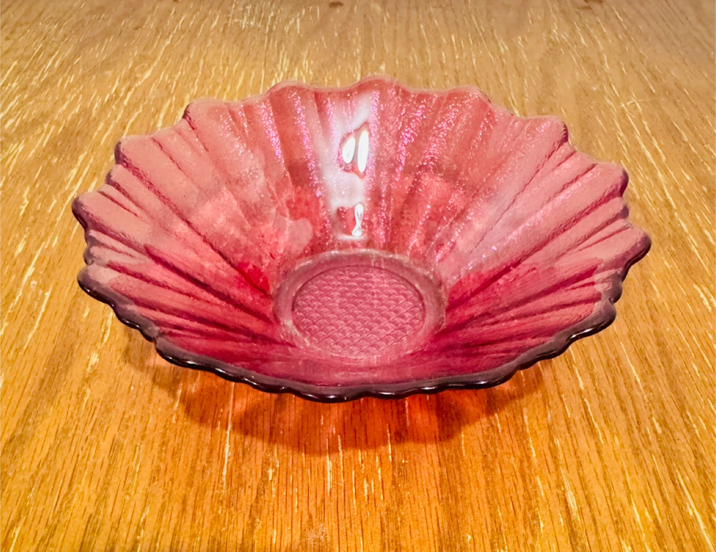 Vintage Pink Glass Bowl