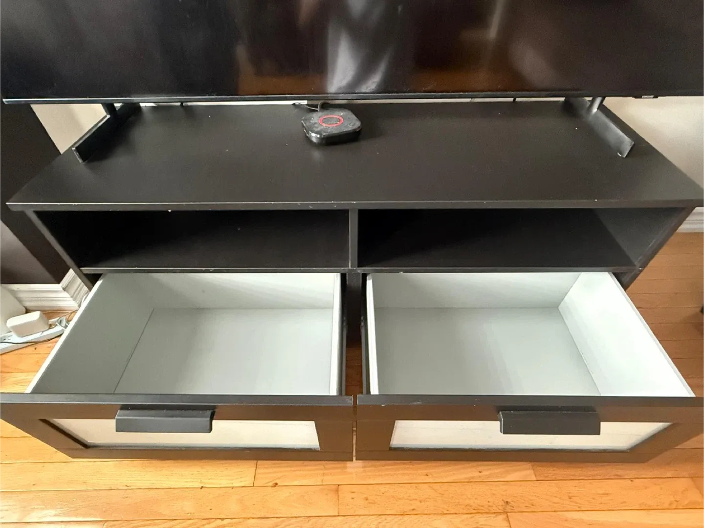 Black TV Stand with Drawers image indicator(2)