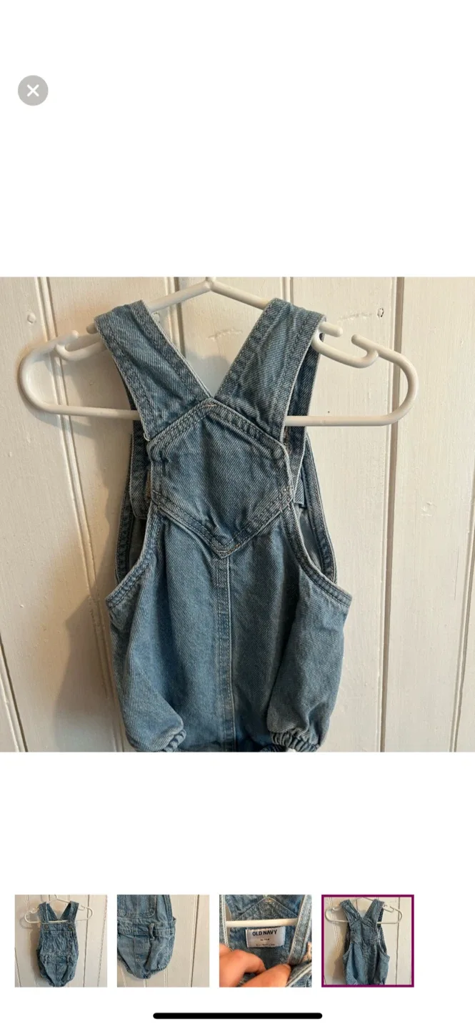 Old Navy Denim Bubble Romper 18-24M image indicator(4)