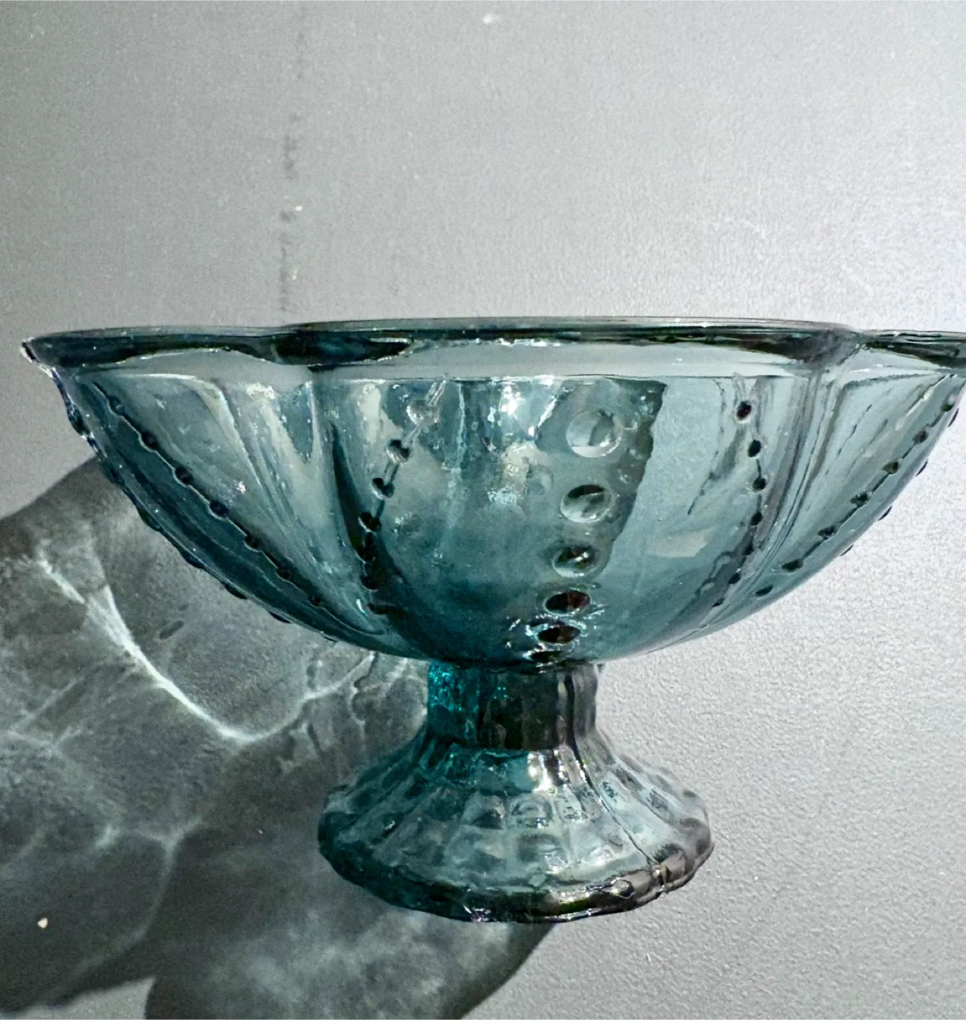 Bundle of Blue Glass Vases Bowls Decanters (NEW) image indicator(4)