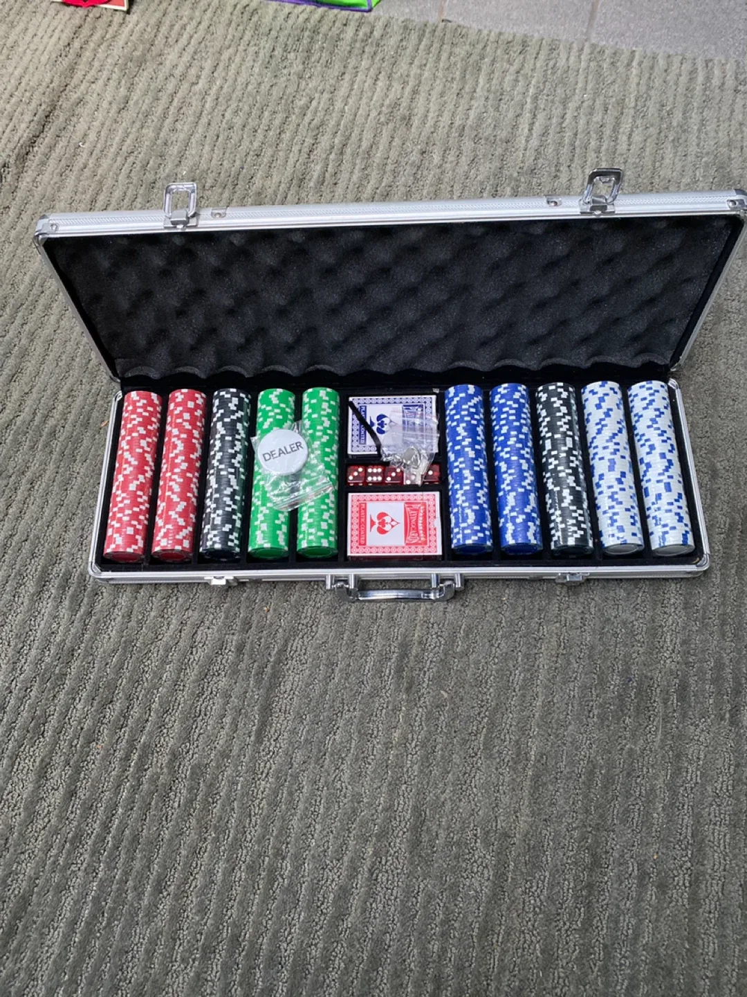Poker Set with Aluminum Case