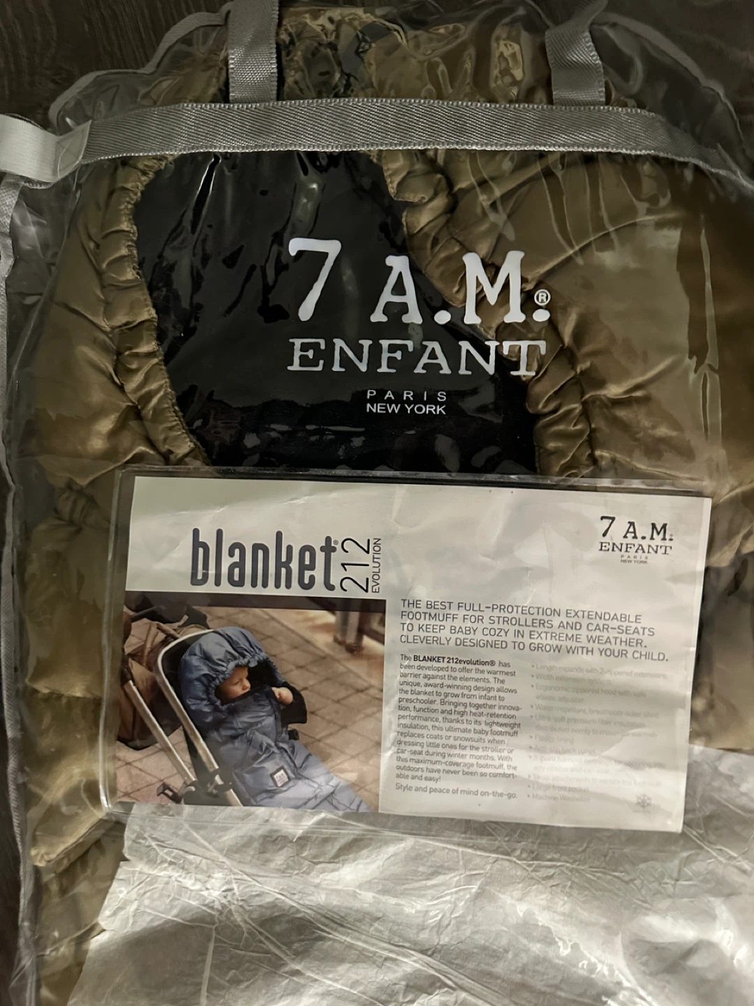 7 A.M. Enfant Blanket 212 Evolution Footmuff - New