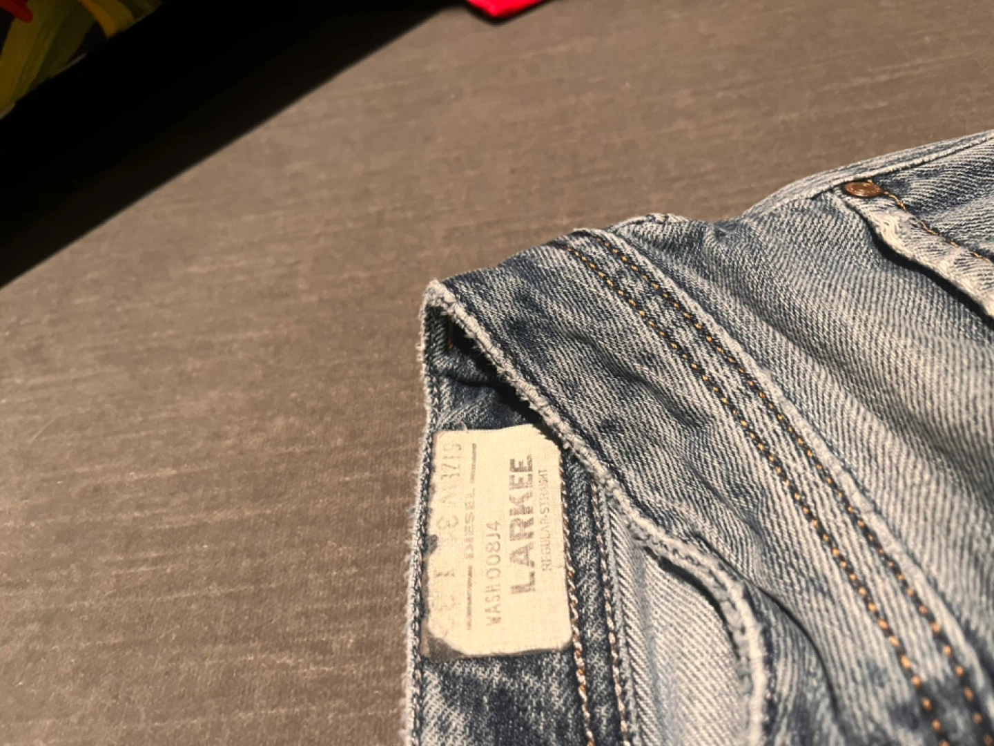 Diesel Larkee Regular Straight Jeans, Size 34/32 - photo 4