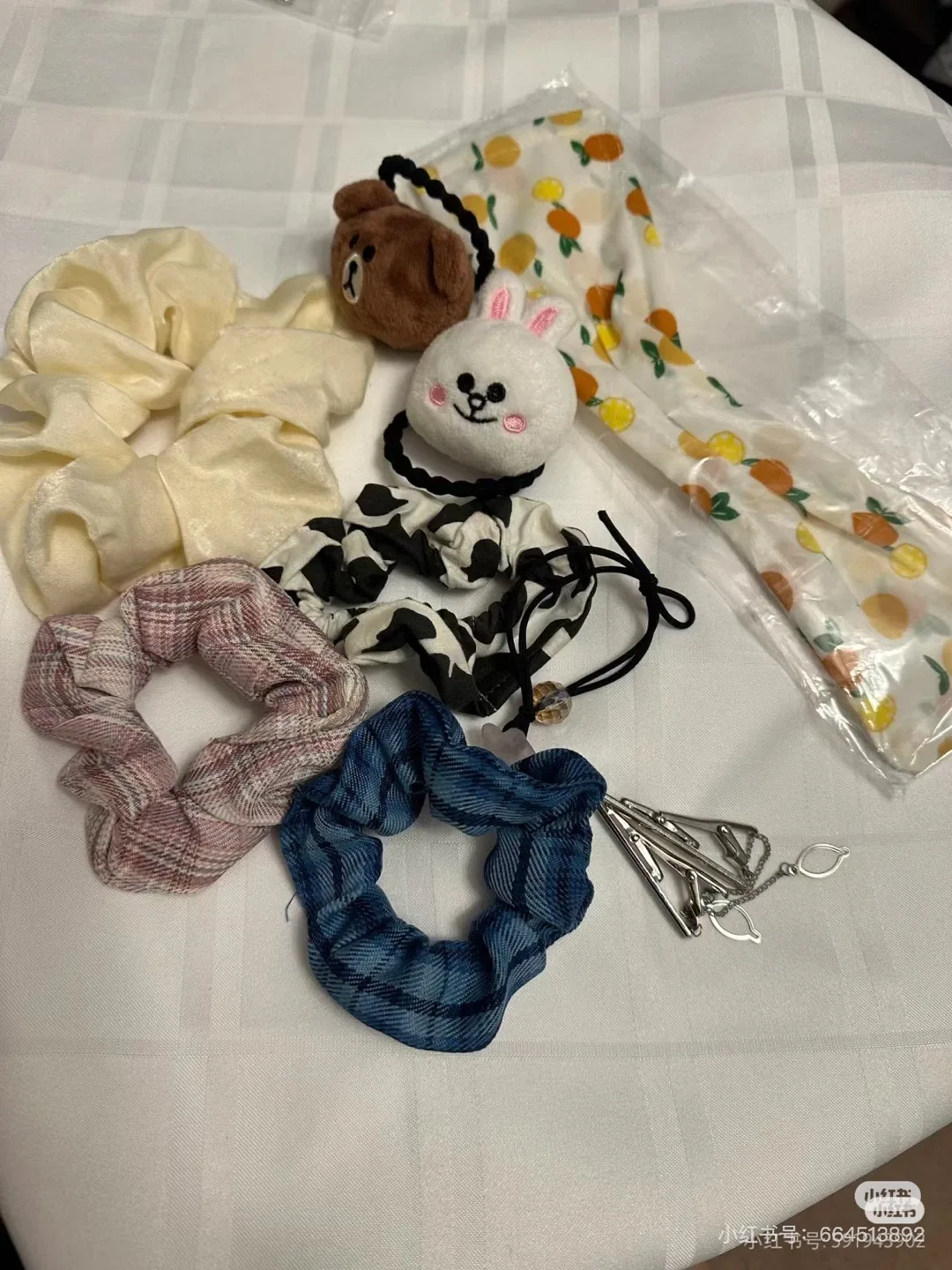 Assorted Hair Accessories - Scrunchies, Hair Ties