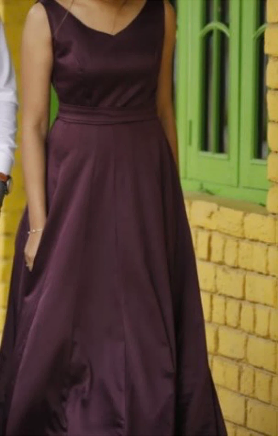 Burgundy Evening Dress