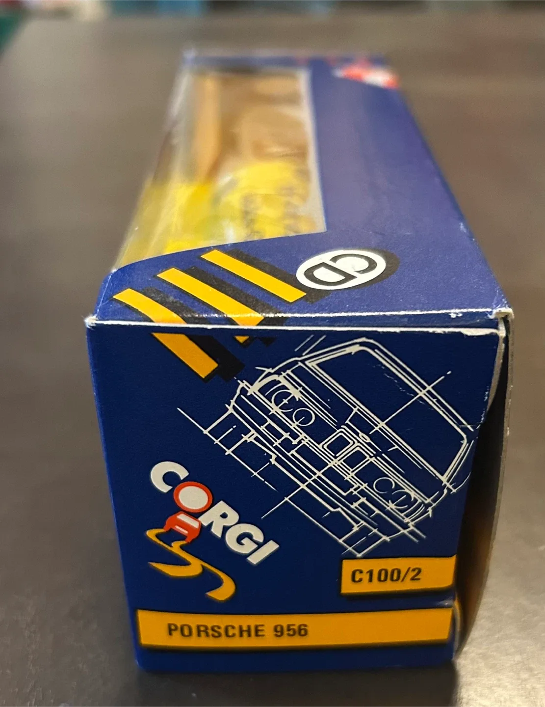 Corgi Turbos - Porsche 956 - 7 Taka-Q - Yellow - Boxed image indicator(4)
