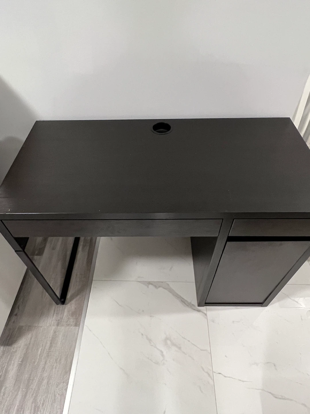 Dark Brown Desk with Storage - photo 4
