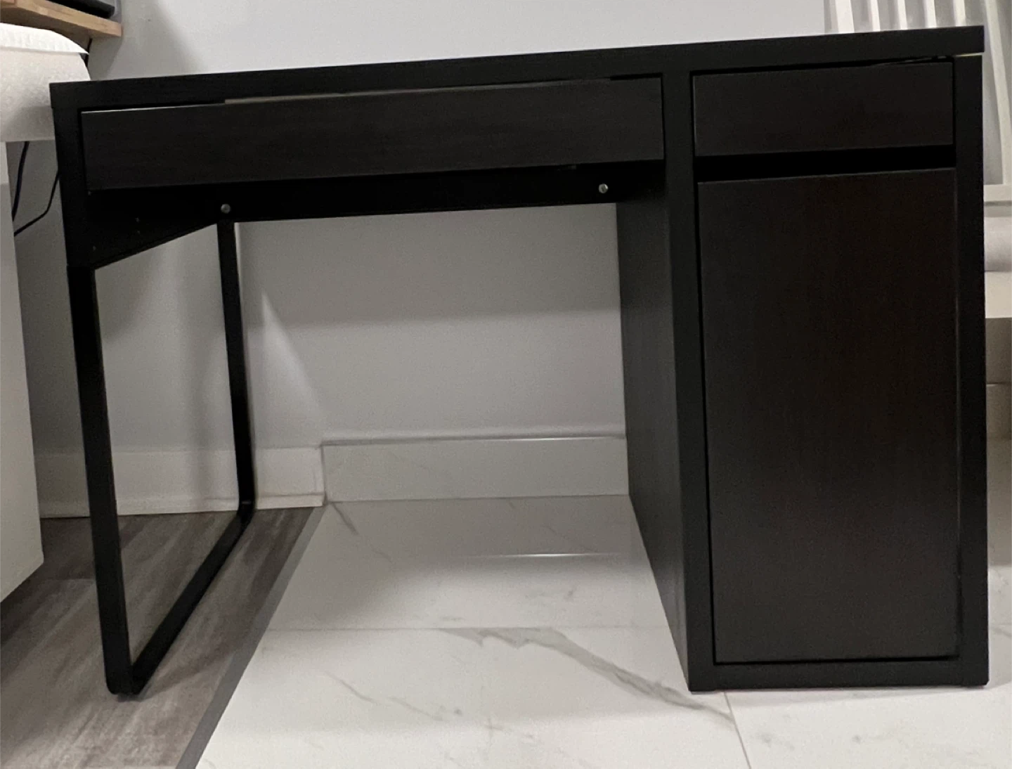 Dark Brown Desk with Storage