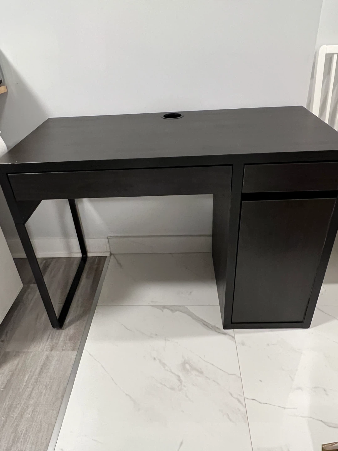 Dark Brown Desk with Storage - photo 3