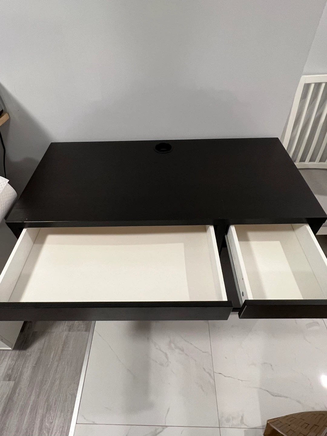 Dark Brown Desk with Storage - photo 5