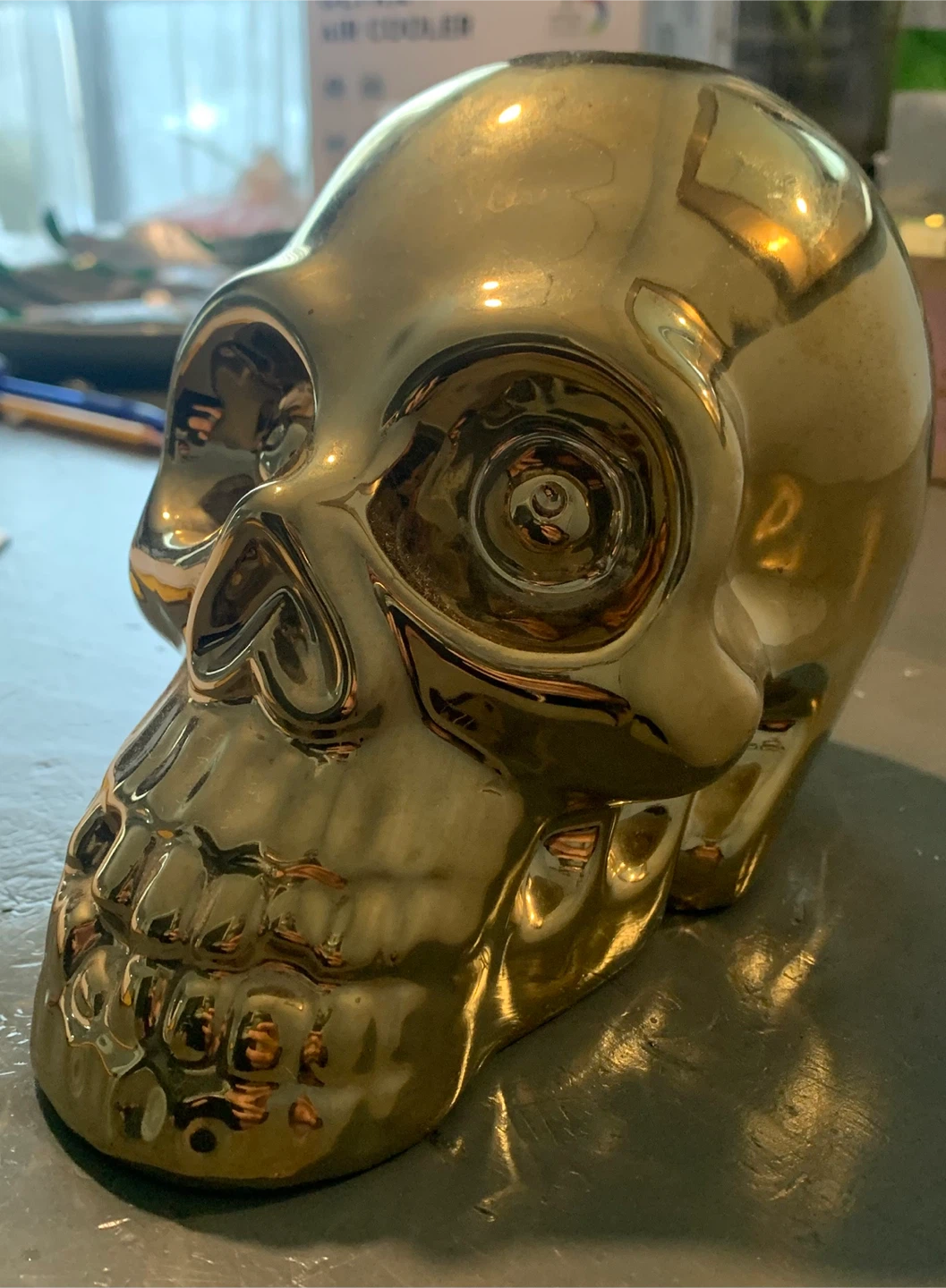 Gold Skull Coin Bank - photo 4