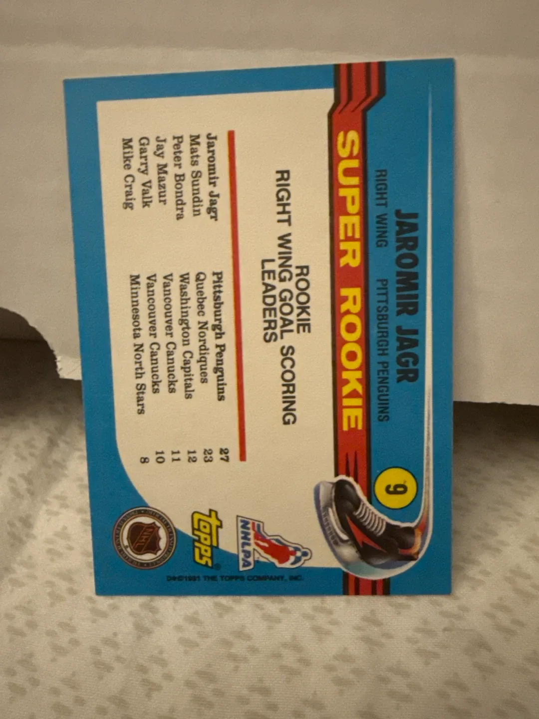 Jaromir Jagr Rookie Hockey Card image indicator(6)