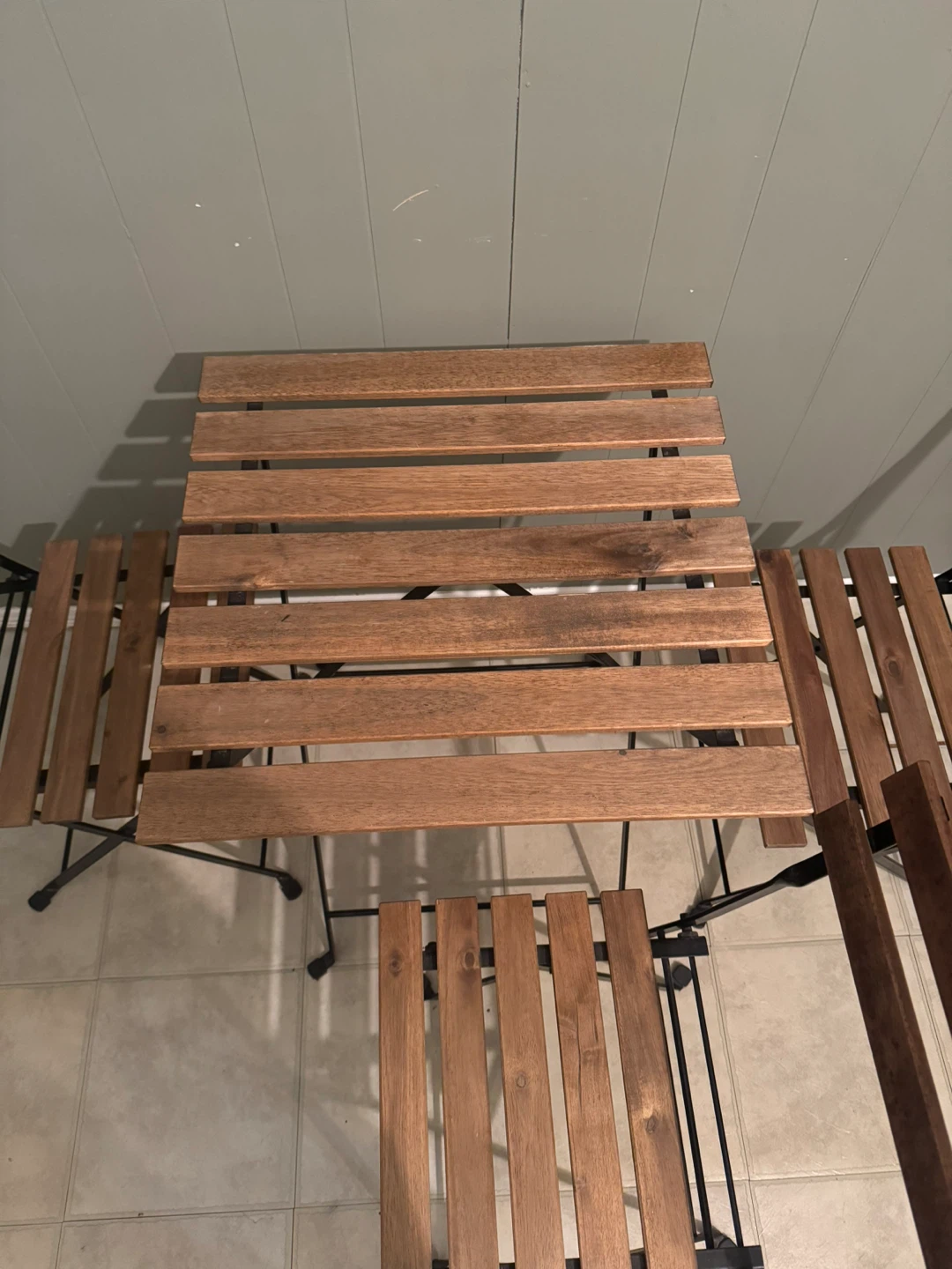 IKEA TÄRNÖ Bistro Set - Outdoor, Black/Light Brown - photo 2