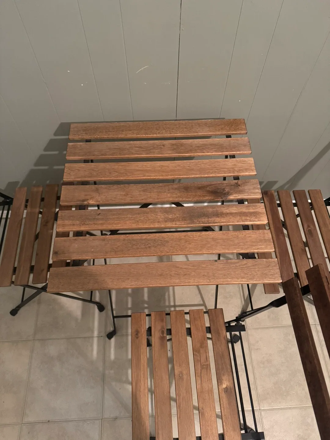 IKEA TÄRNÖ Bistro Set - Outdoor, Black/Light Brown image indicator(2)
