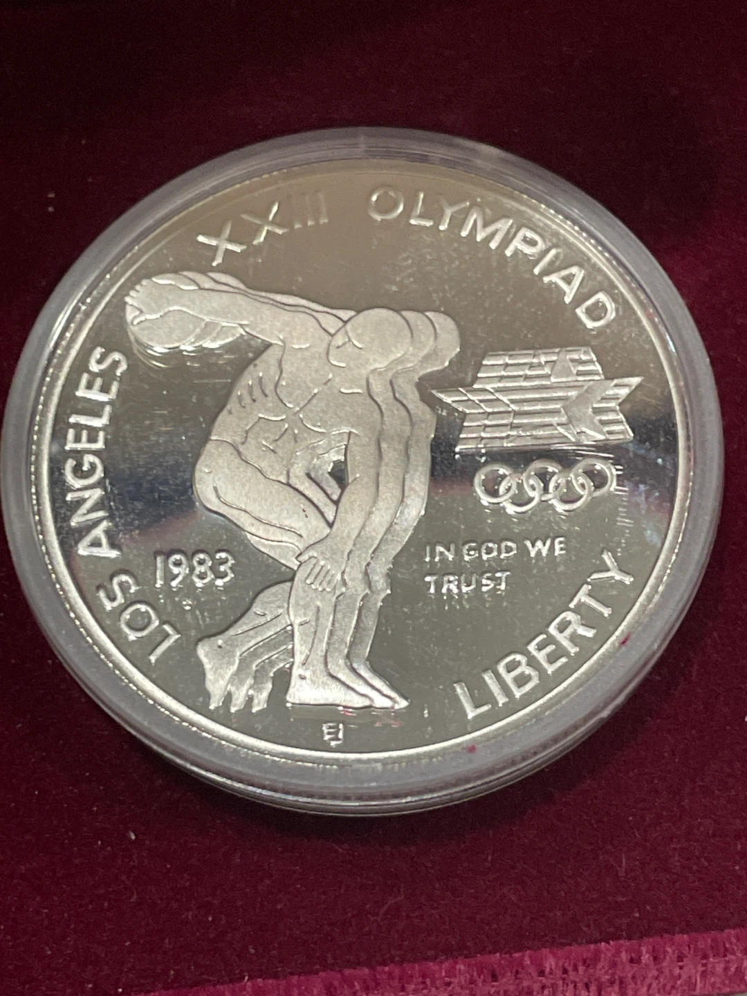 1983 Los Angeles XXIII Olympiad Silver Dollar Proof
