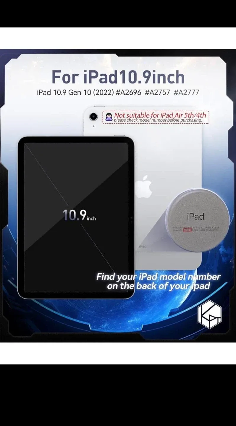 New iPad 10th Gen 10.9-inch Case - Blue/Pink image indicator(3)