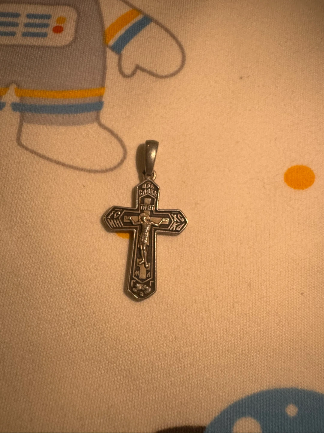 925 Silver Orthodox Cross Pendant - photo 2