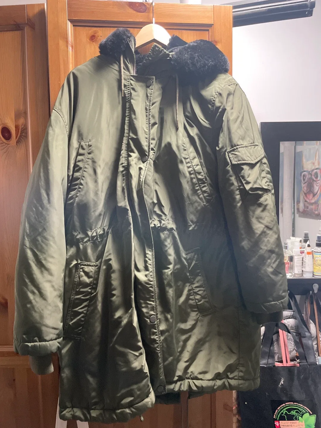 Girls GAP Olive Green XL/TG Winter Coat