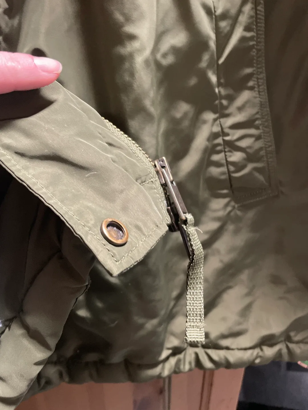 Girls GAP Olive Green XL/TG Winter Coat image indicator(5)