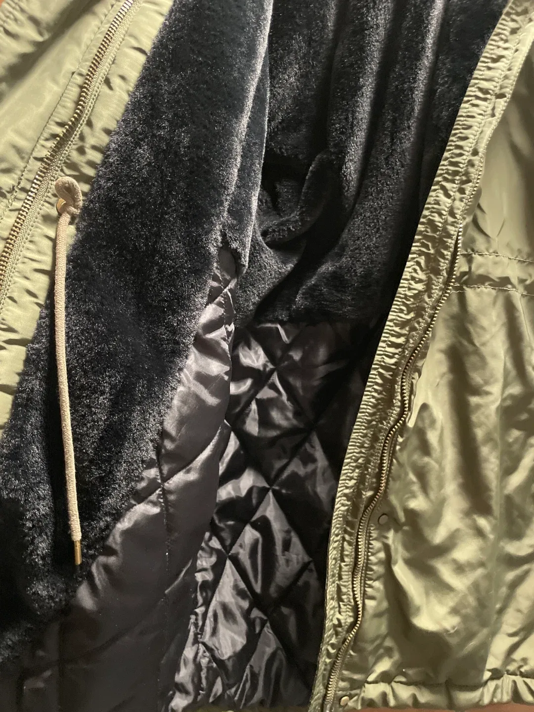 Girls GAP Olive Green XL/TG Winter Coat image indicator(3)