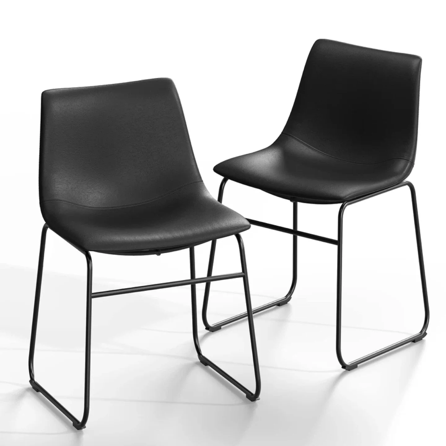 NicBex Retro Side Dining Chair with Metal Legs