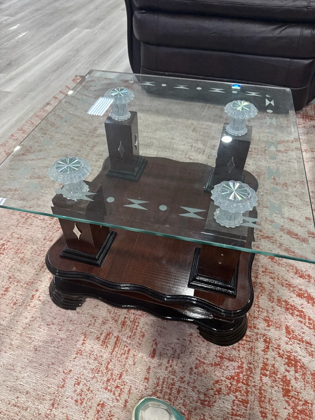 Glass Top Coffee Table