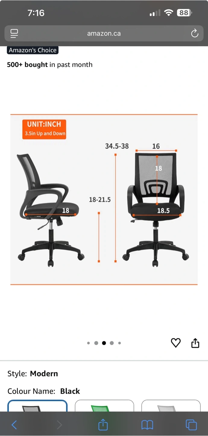 Office desk and chair