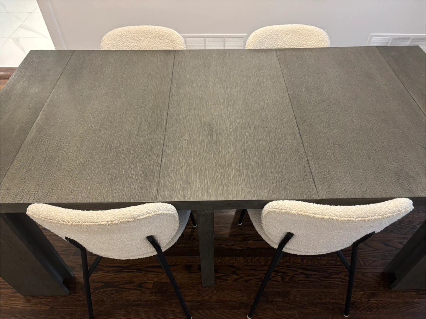 Set of 4 Dining Boucle Chairs - photo 3