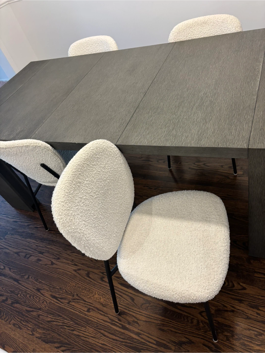 Set of 4 Dining Boucle Chairs - photo 5