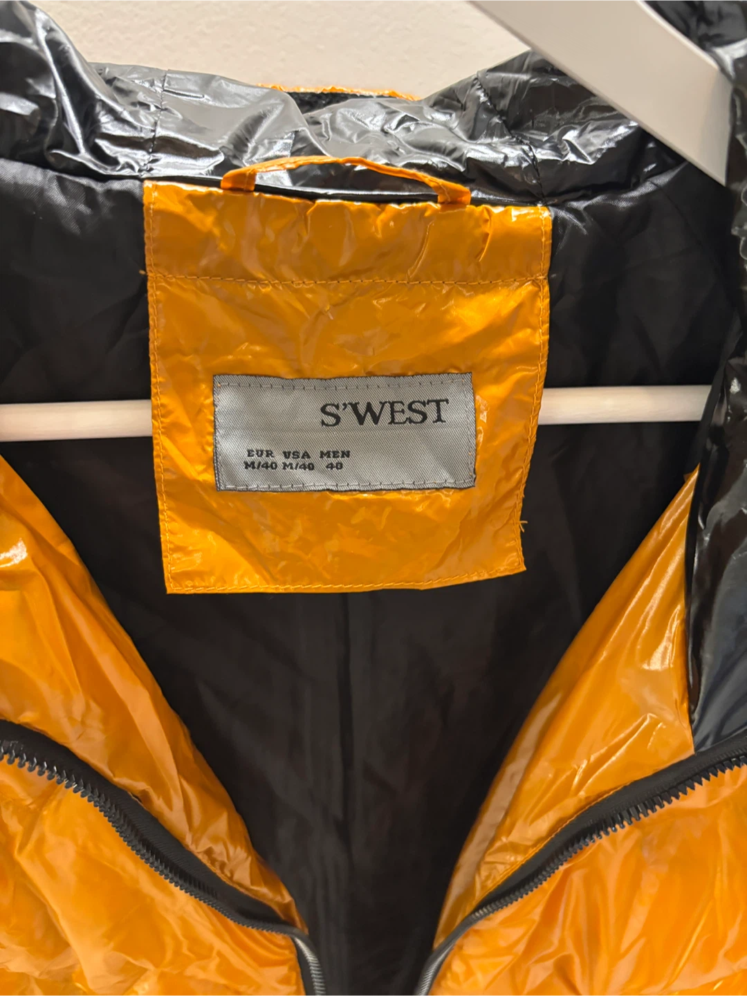 🧡 🖤 Vivid Orange Peel & Black - Size: M - photo 4