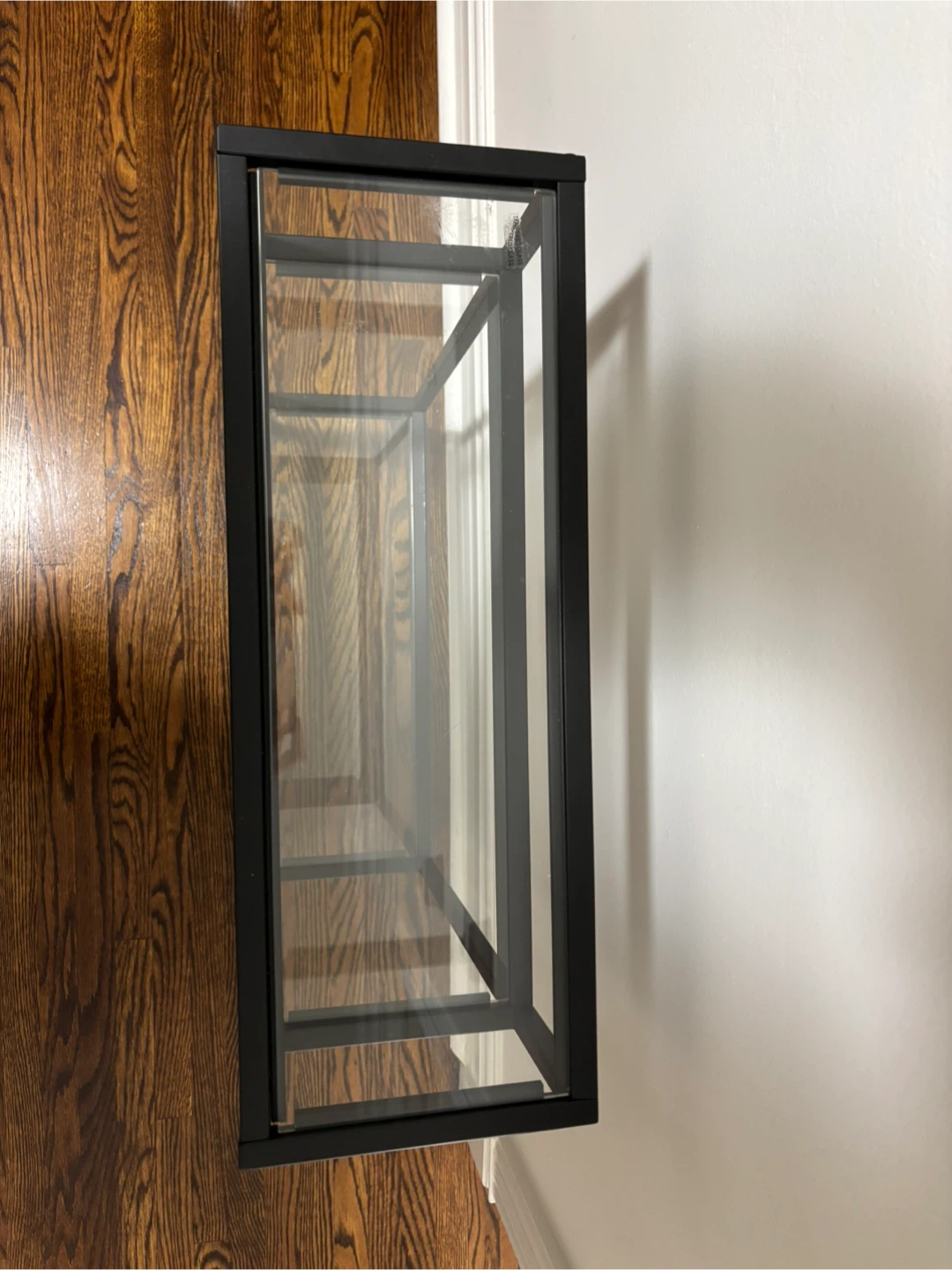 Black Metal & Glass Display Console - photo 2