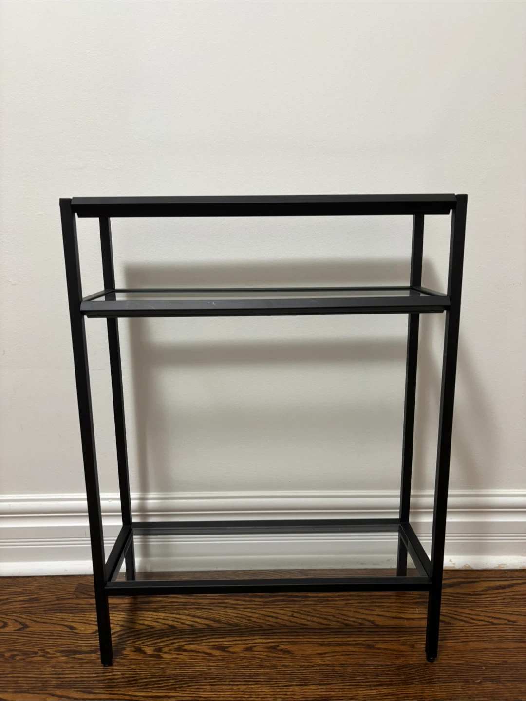 Black Metal & Glass Display Console - photo 3