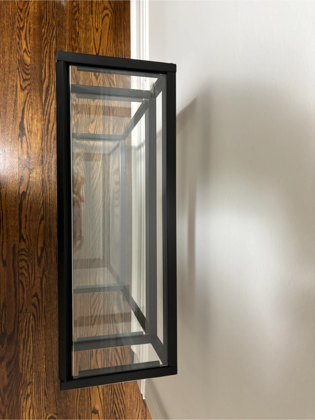 Black Metal & Glass Display Console - photo 5